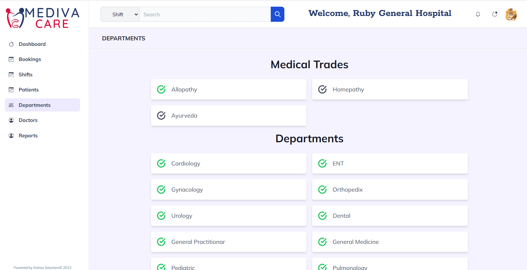 Hospital solution screenshot 1